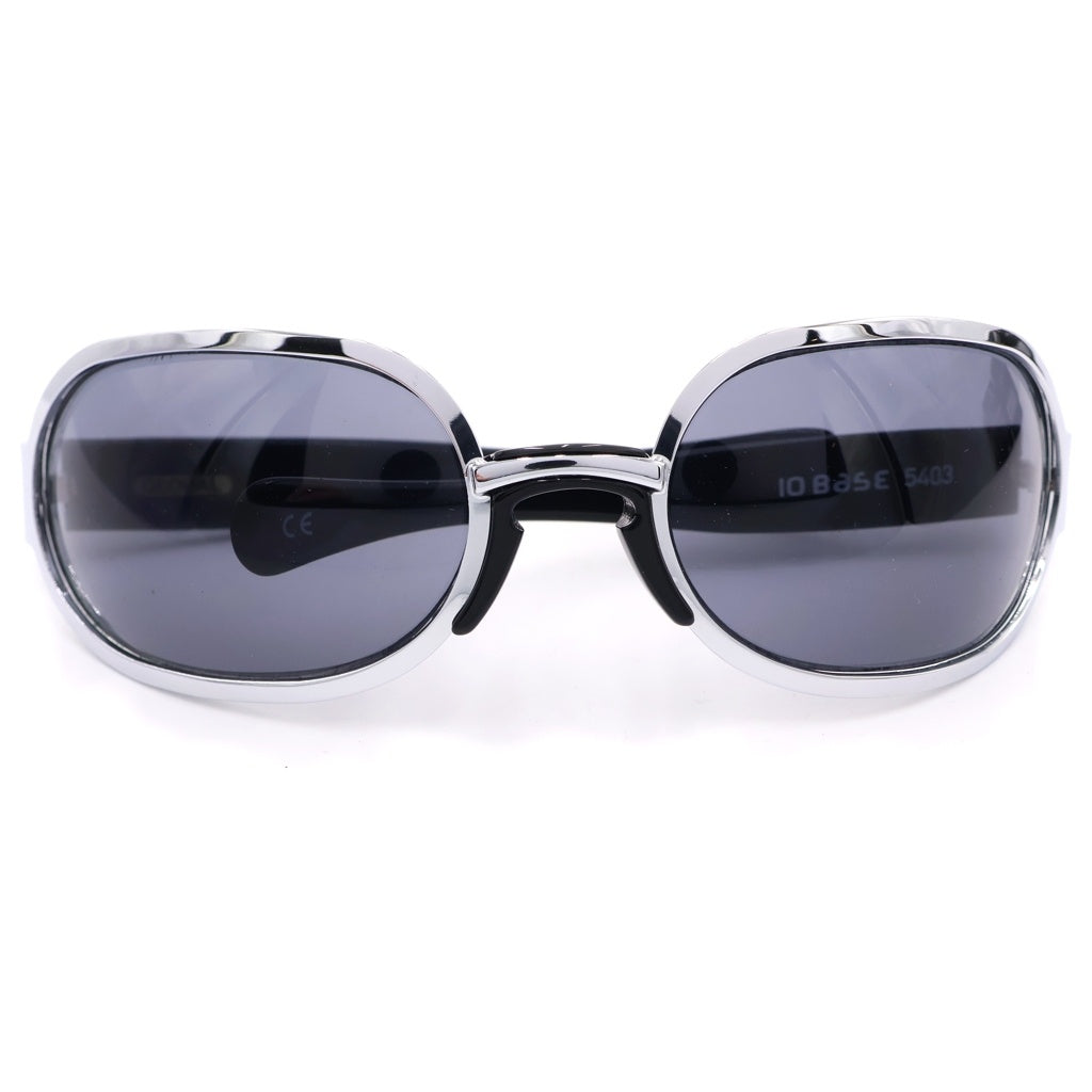 NO BRAND(ノーブランド) GLOBAL EYEWARE(グローバルアイウェア) 5430 メタルフレーム サングラス 眼鏡 アイウェア シルバー/ブラック