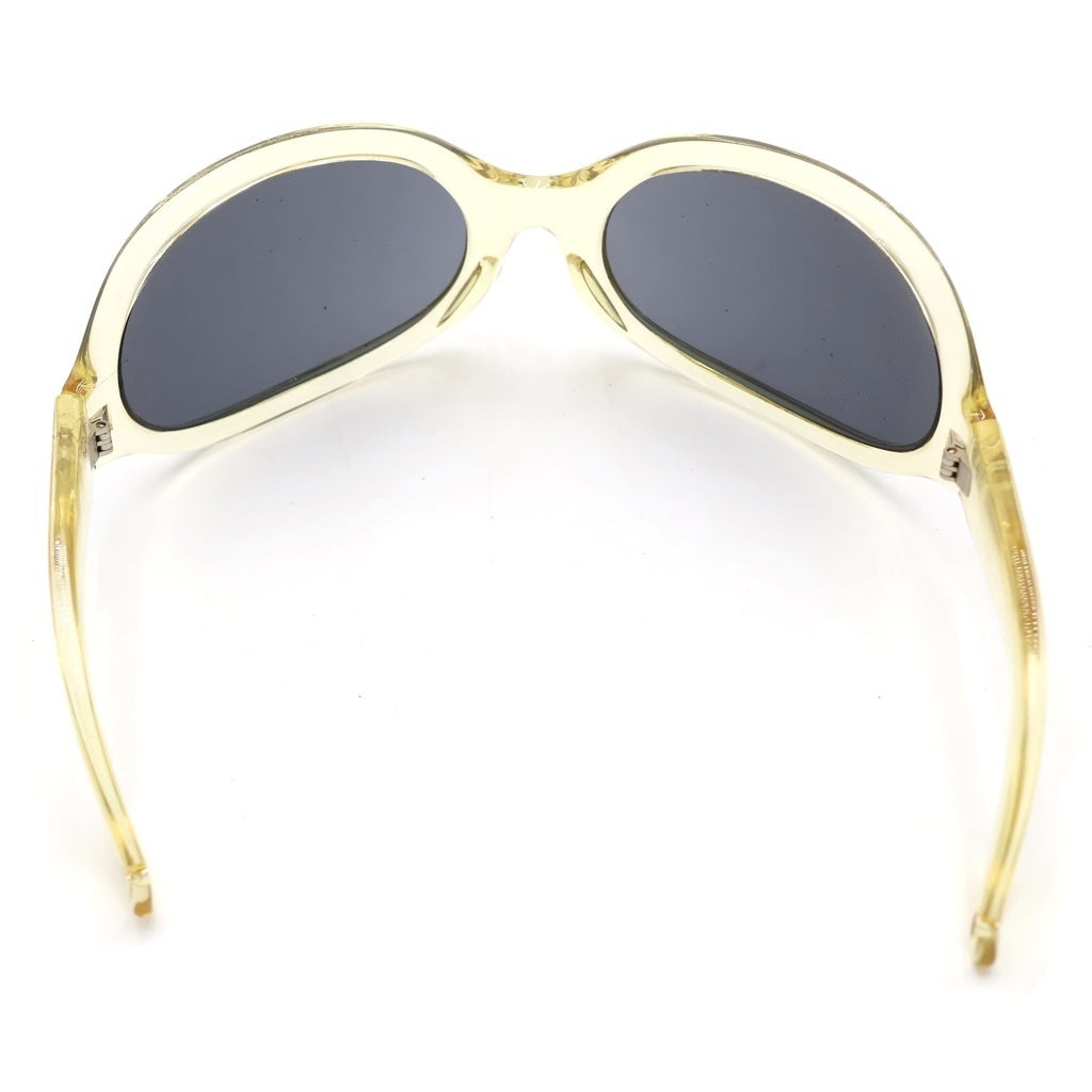 NO BRAND(ノーブランド) GLOBAL EYEWARE(グローバルアイウェア) 4903 クリアフレーム サングラス 眼鏡 アイウェア イエロー