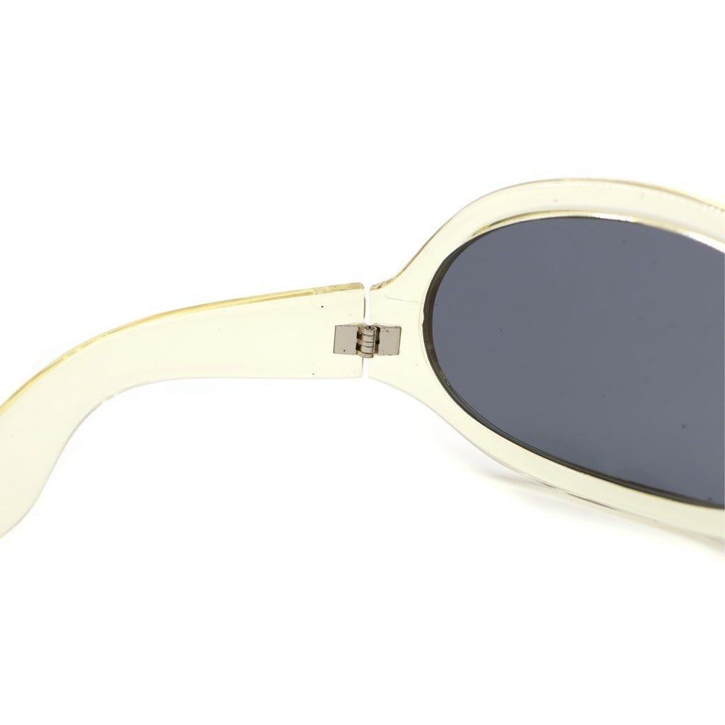 NO BRAND(ノーブランド) GLOBAL EYEWARE(グローバルアイウェア) 4903 クリアフレーム サングラス 眼鏡 アイウェア イエロー