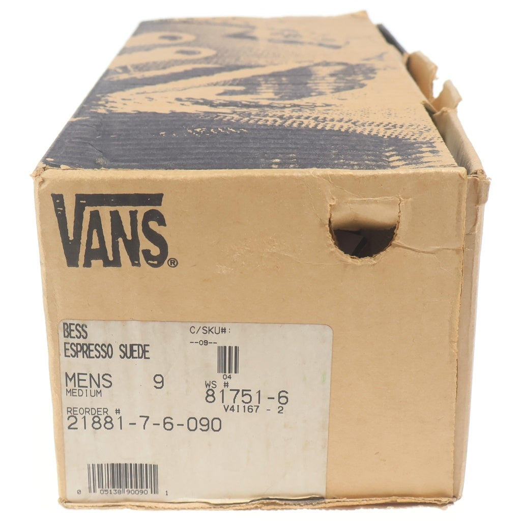 VANS(ヴァンズ) 90s BESS ESPRESSO SUEDE USA製 ベス スエードレザー ローカットスニーカー ブラウン US9/27cm