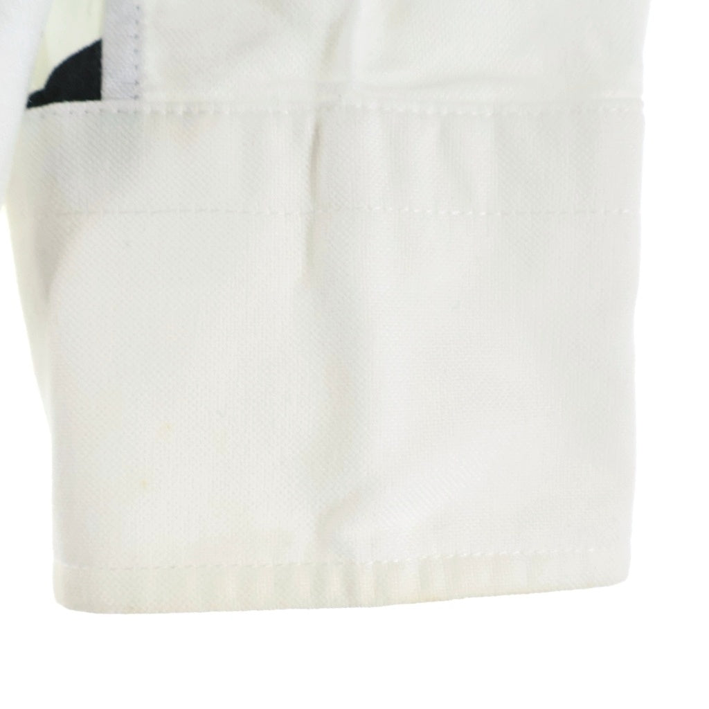 A BATHING APE(アベイシングエイプ) OXFORD BD Shirts カモフラ切替 コットン 長袖シャツ ホワイト/ブラック 001SHB701002X