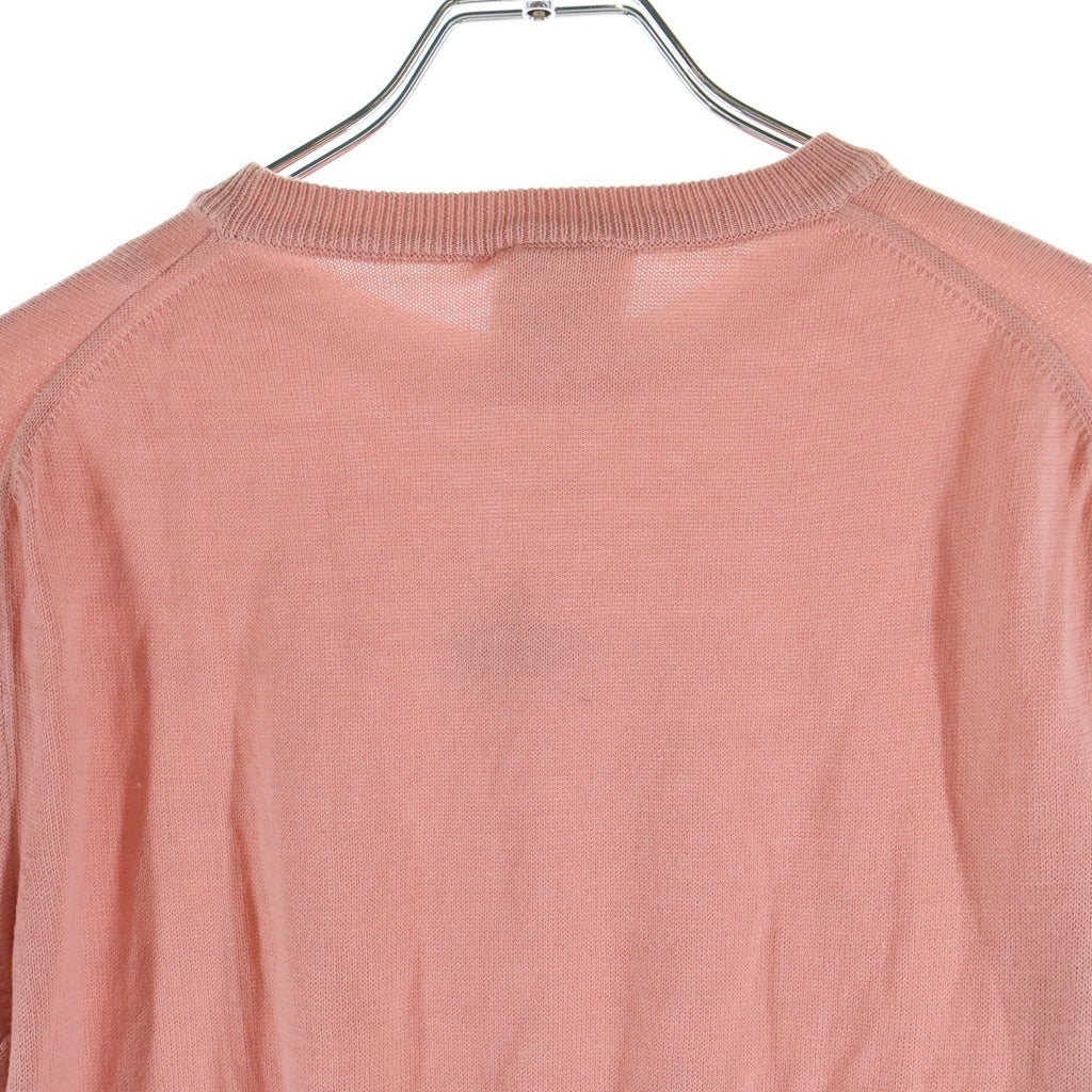 Vivienne Westwood(ヴィヴィアンウエストウッド) GOLD LABEL フロントオーブ刺繍 ニット 半袖Tシャツ カットソー ピンク レディース