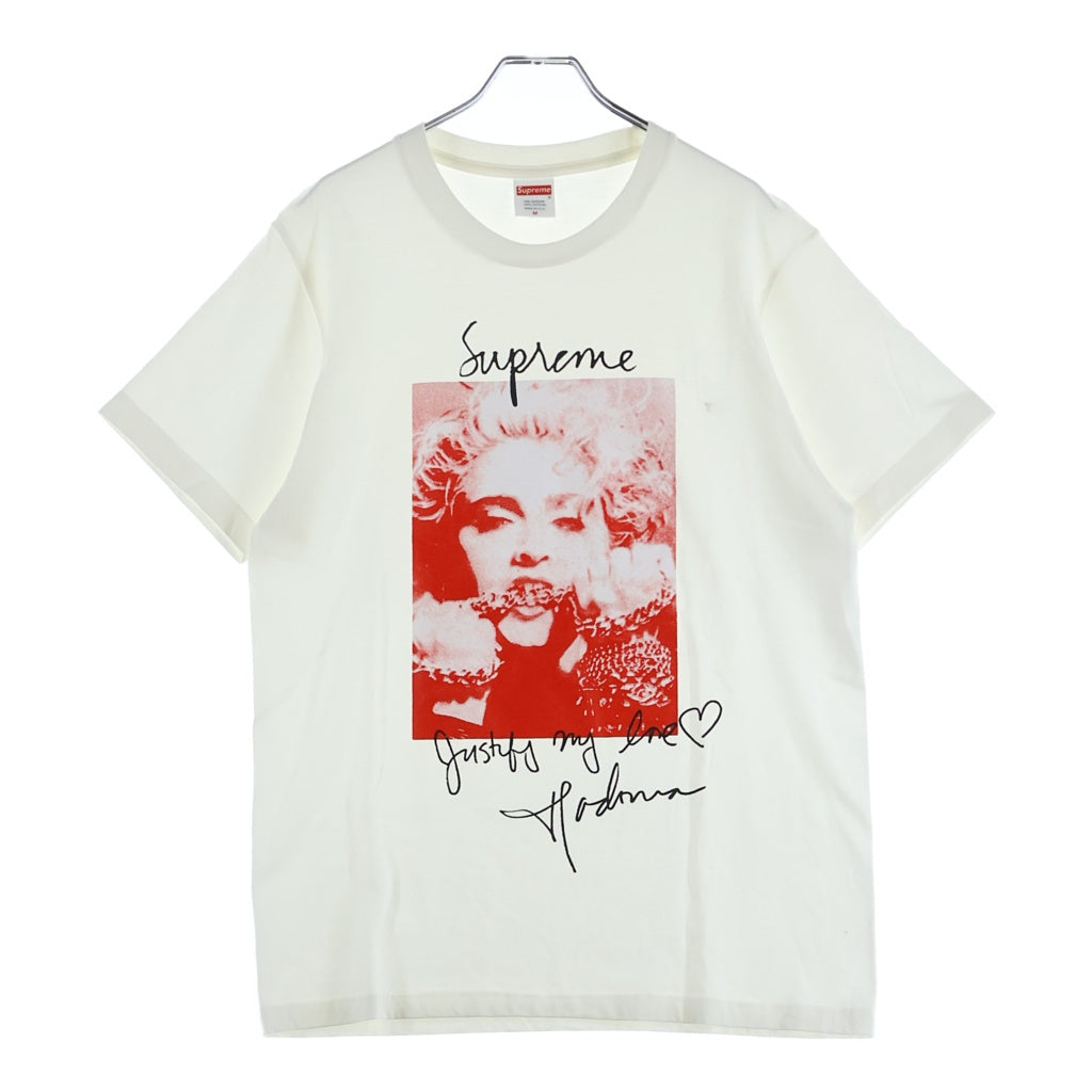 SUPREME(シュプリーム) 18AW Madonna Tee マドンナ プリント クルーネック 半袖Tシャツ カットソー ホワイト