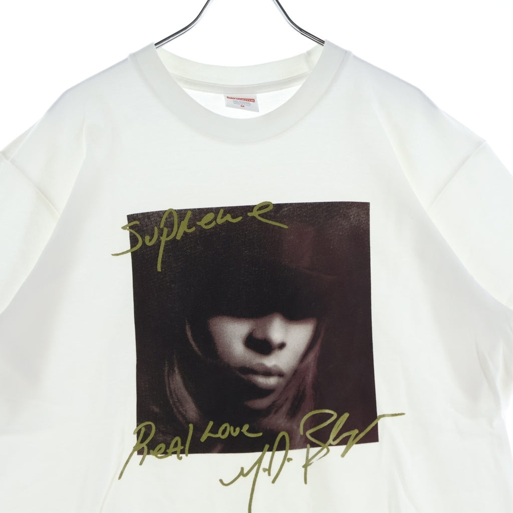 SUPREME(シュプリーム) 19AW Mary J. Blige Tee メアリー・J・ブライジ フォトプリント クルーネック 半袖Tシャツ カットソー ホワイト