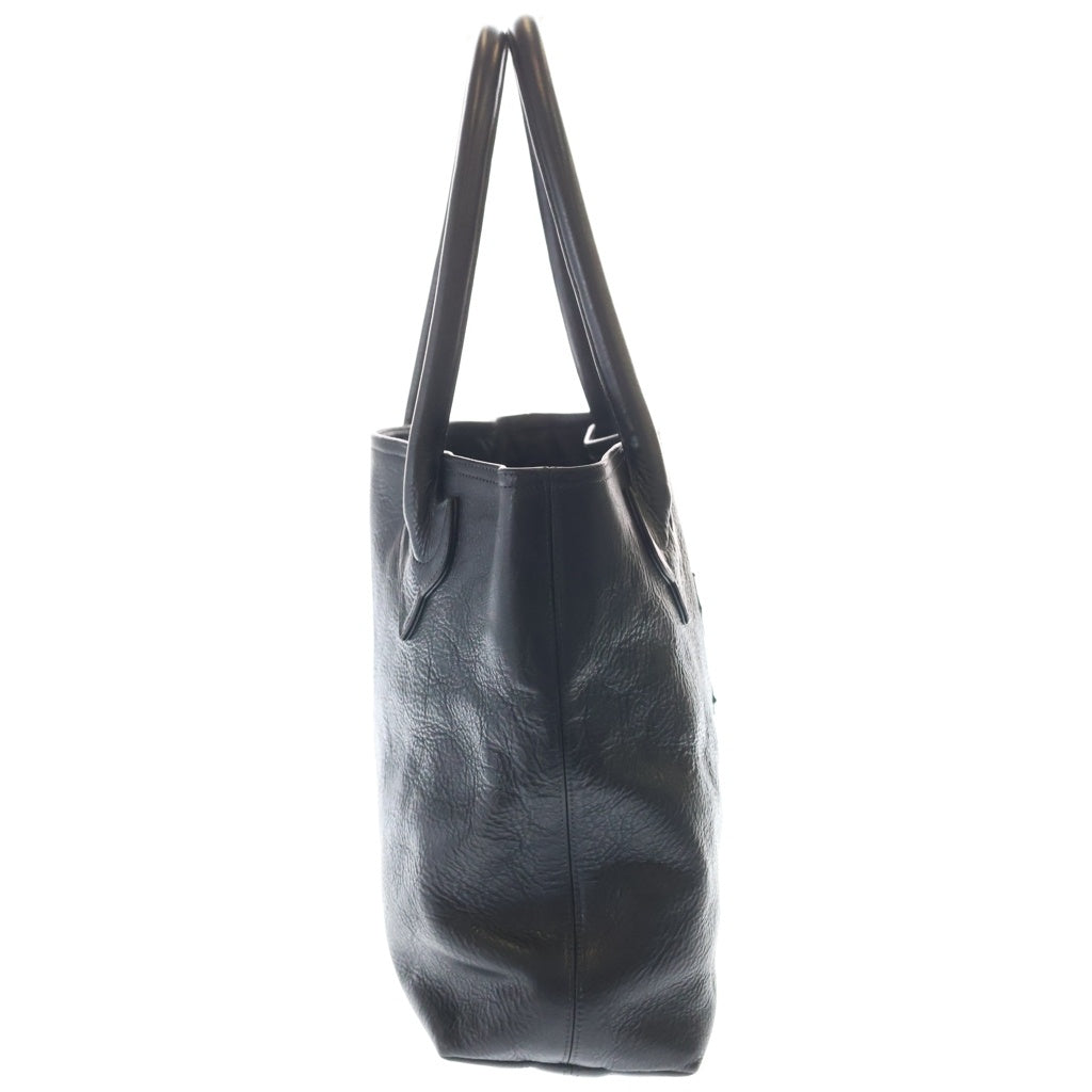 CHROME HEARTS(クロムハーツ) FS TOTE FSトート クロスパッチ付きレザートートバッグ ブラック