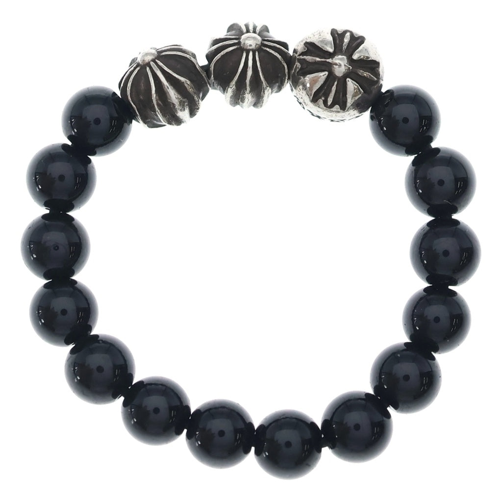 CHROME HEARTS(クロムハーツ) BEAD RING ビーズリング ブラック/シルバー