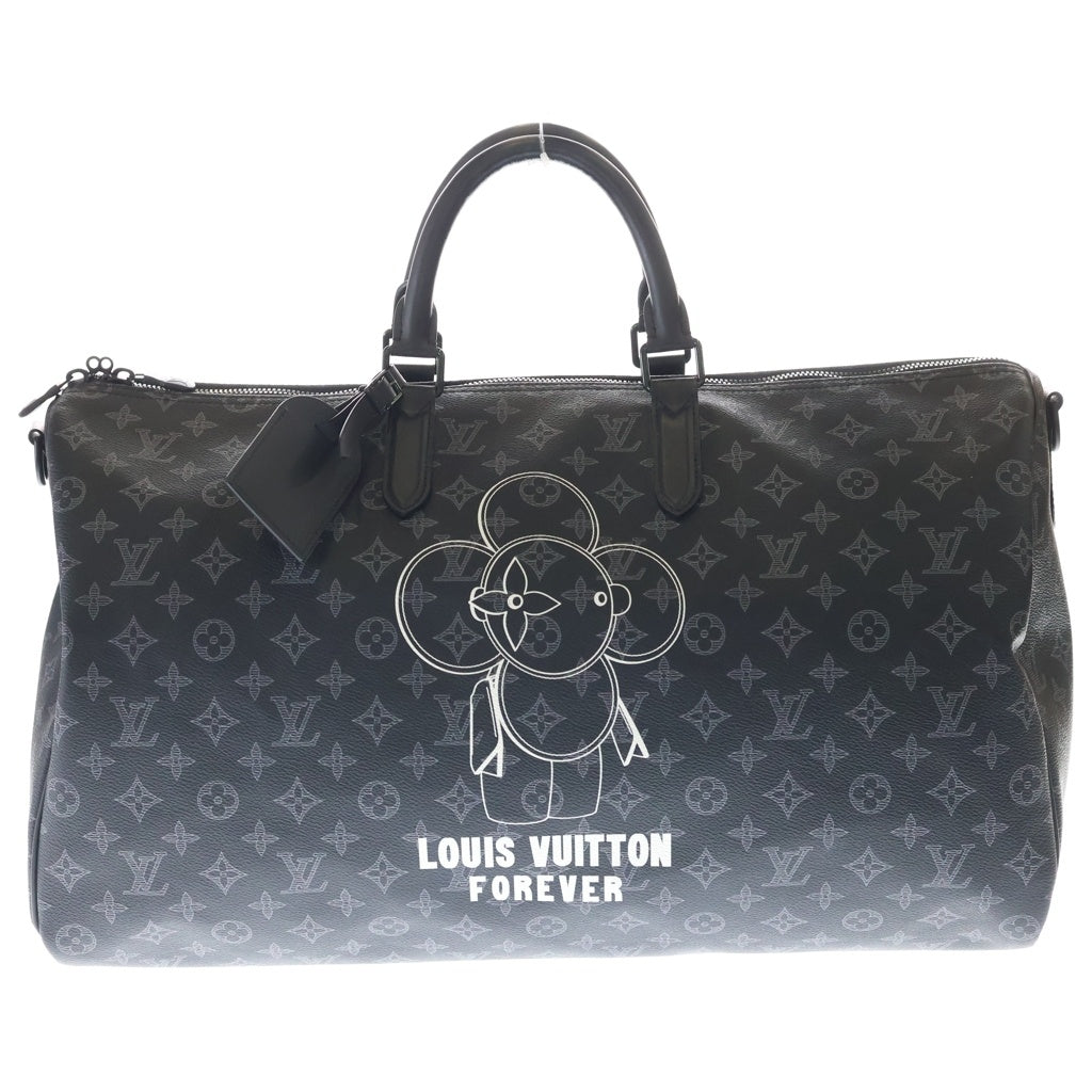 LOUIS VUITTON(ルイヴィトン) モノグラム・エクリプス ヴィヴィエンヌ キーポル・バンドリエール50 ボストンバッグ ブラック M43683 レディース