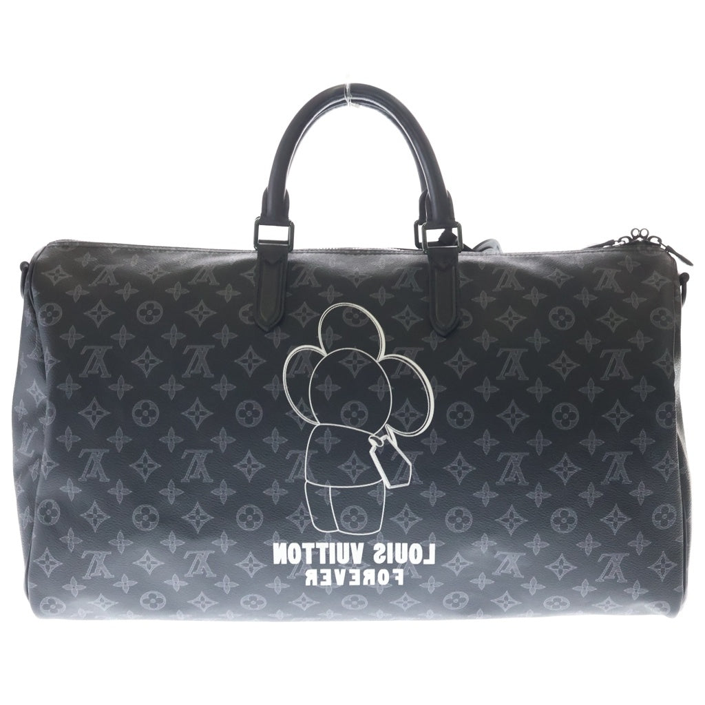 LOUIS VUITTON(ルイヴィトン) モノグラム・エクリプス ヴィヴィエンヌ キーポル・バンドリエール50 ボストンバッグ ブラック M43683 レディース