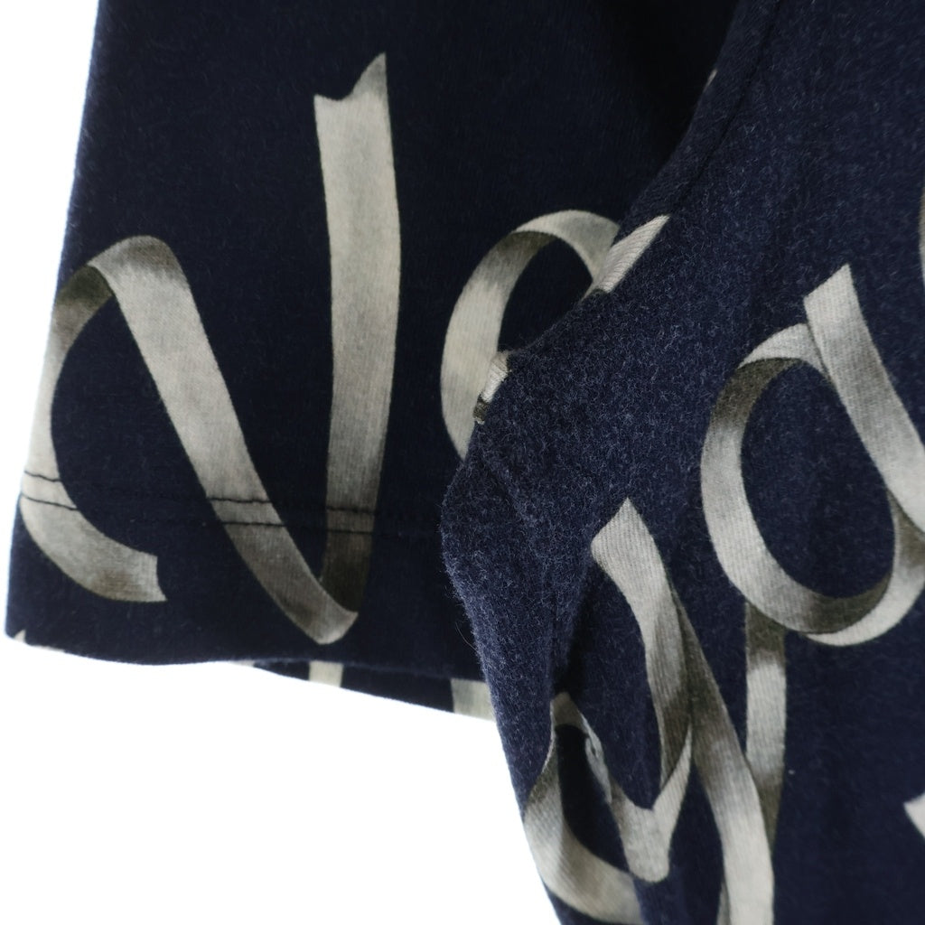 LOUIS VUITTON(ルイヴィトン) Voguez Volez Voyagez エトールリボン総柄 半袖Tシャツ カットソー ネイビー HAY92W