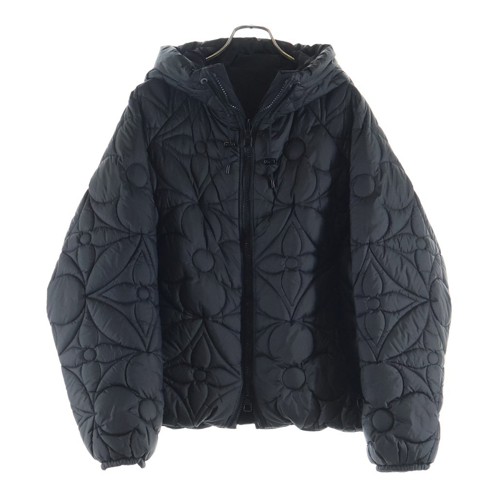 LOUIS VUITTON(ルイヴィトン) 19AW モノグラム リバーシブル フーデッド パファー ナイロン ジャケット ブラック HIB47WRSB A225