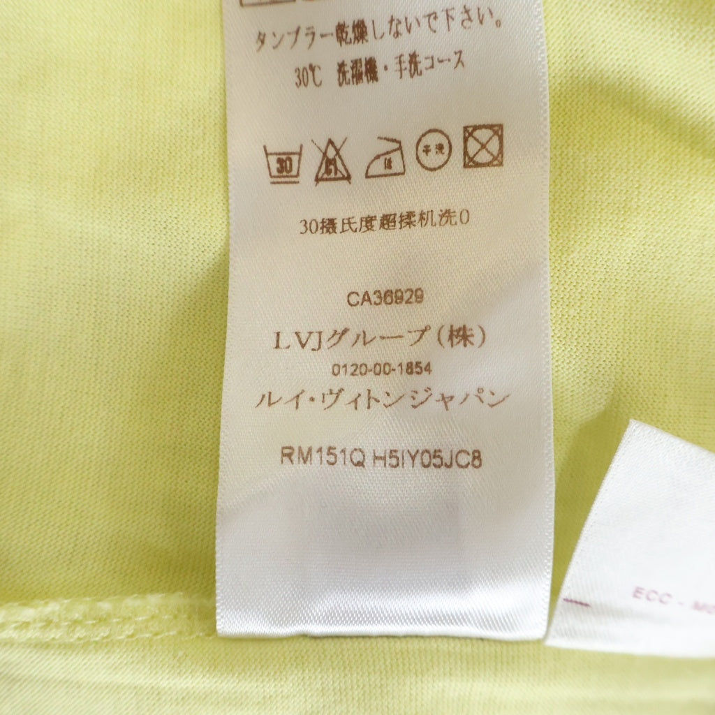 LOUIS VUITTON(ルイヴィトン) フロントロゴ刺繍 半袖Tシャツ カットソー イエロー