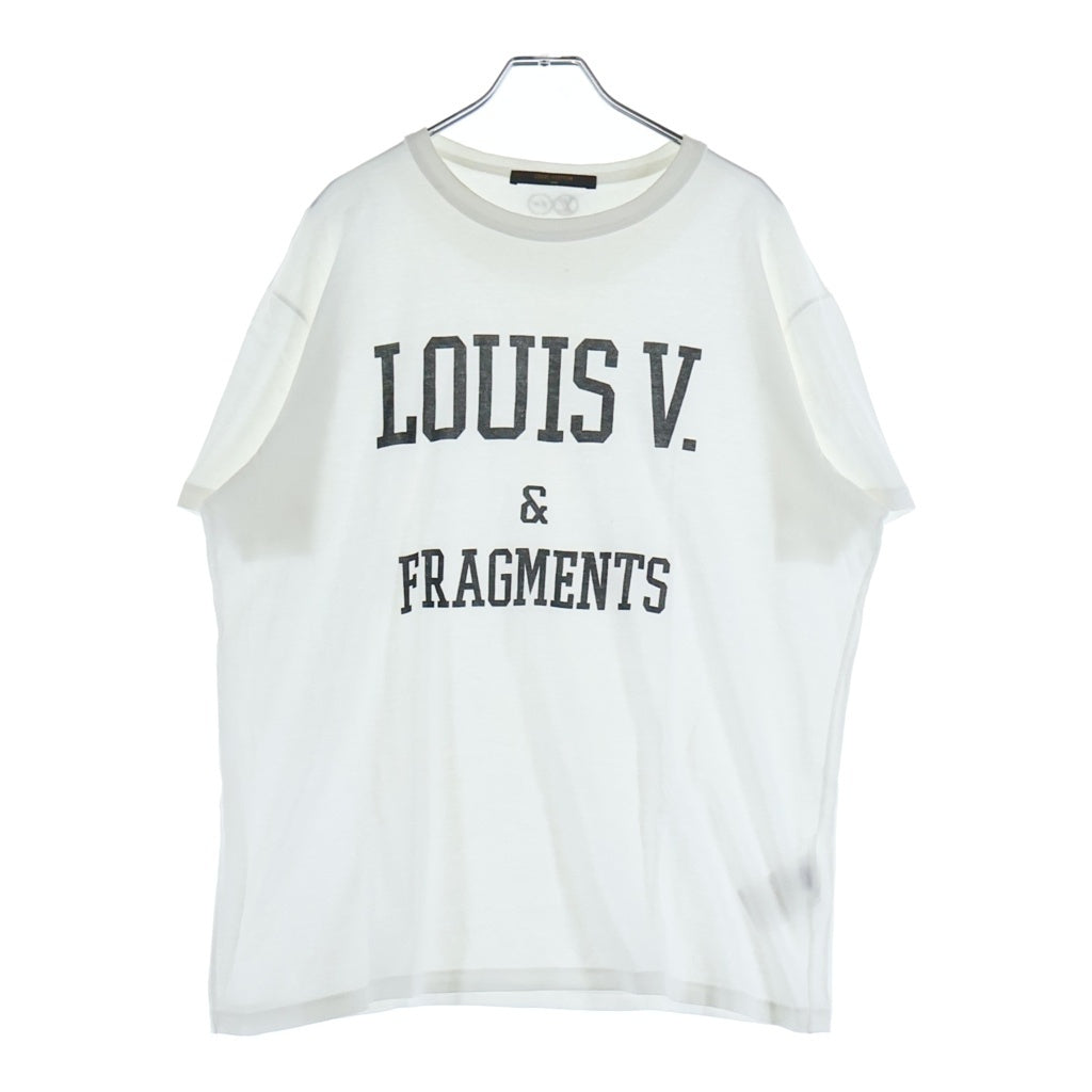 LOUIS VUITTON(ルイヴィトン) ×FRAGMENT DESIGN フロントロゴプリント 半袖Tシャツ カットソー ホワイト RM172M