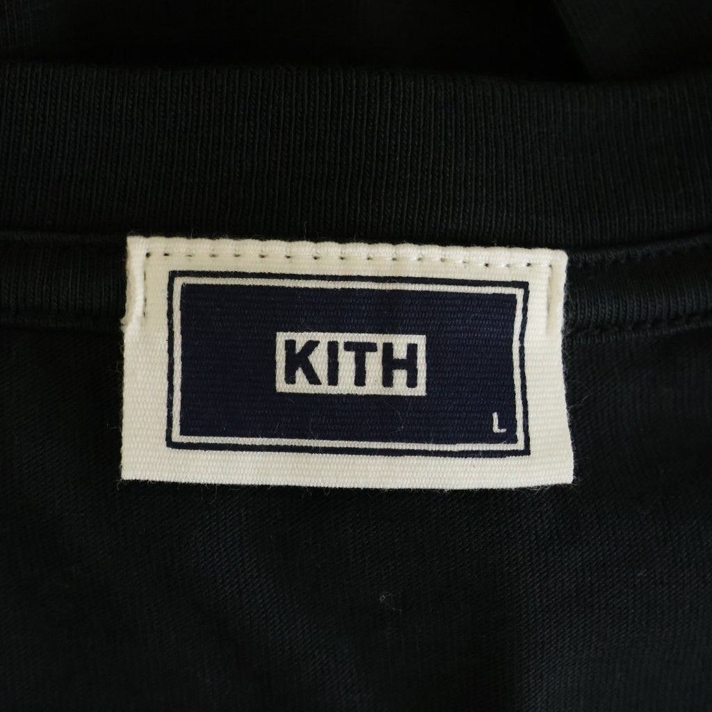 KITH(キス) 21AW SUPERWAXX CLASSIC LOGO L/S TEE スーパーワックス クラシックロゴ 長袖Tシャツ カットソー ブラック 21-070-060-0027-1-0