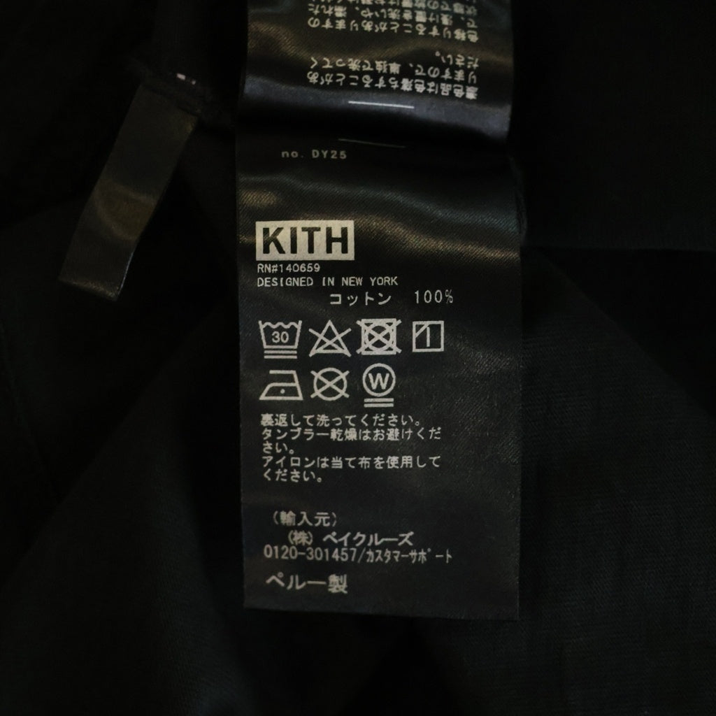 KITH(キス) 21AW SUPERWAXX CLASSIC LOGO L/S TEE スーパーワックス クラシックロゴ 長袖Tシャツ カットソー ブラック 21-070-060-0027-1-0