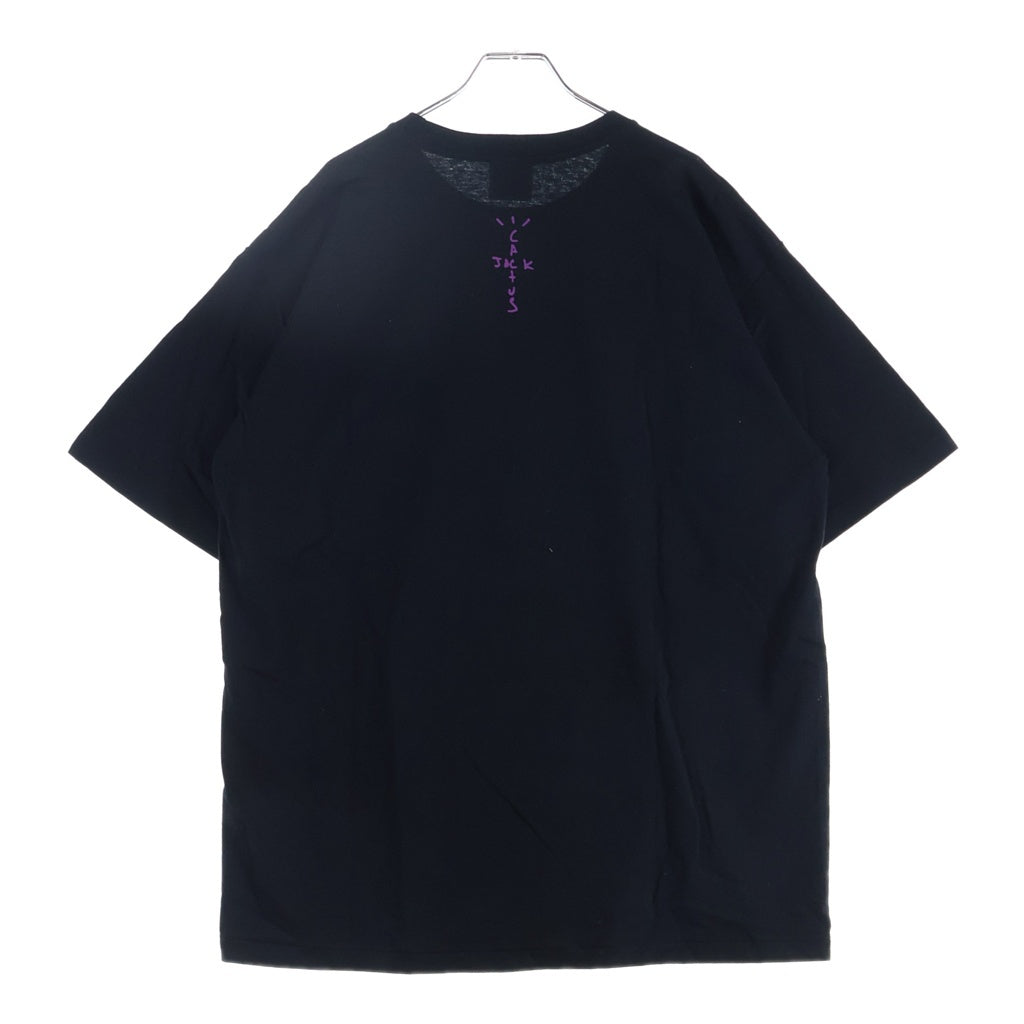 A BATHING APE(アベイシングエイプ) ×カクタスジャック ×ドントリヴァー フロントロゴプリント クルーネック 半袖Tシャツ カットソー ブラック 001TEH731928C