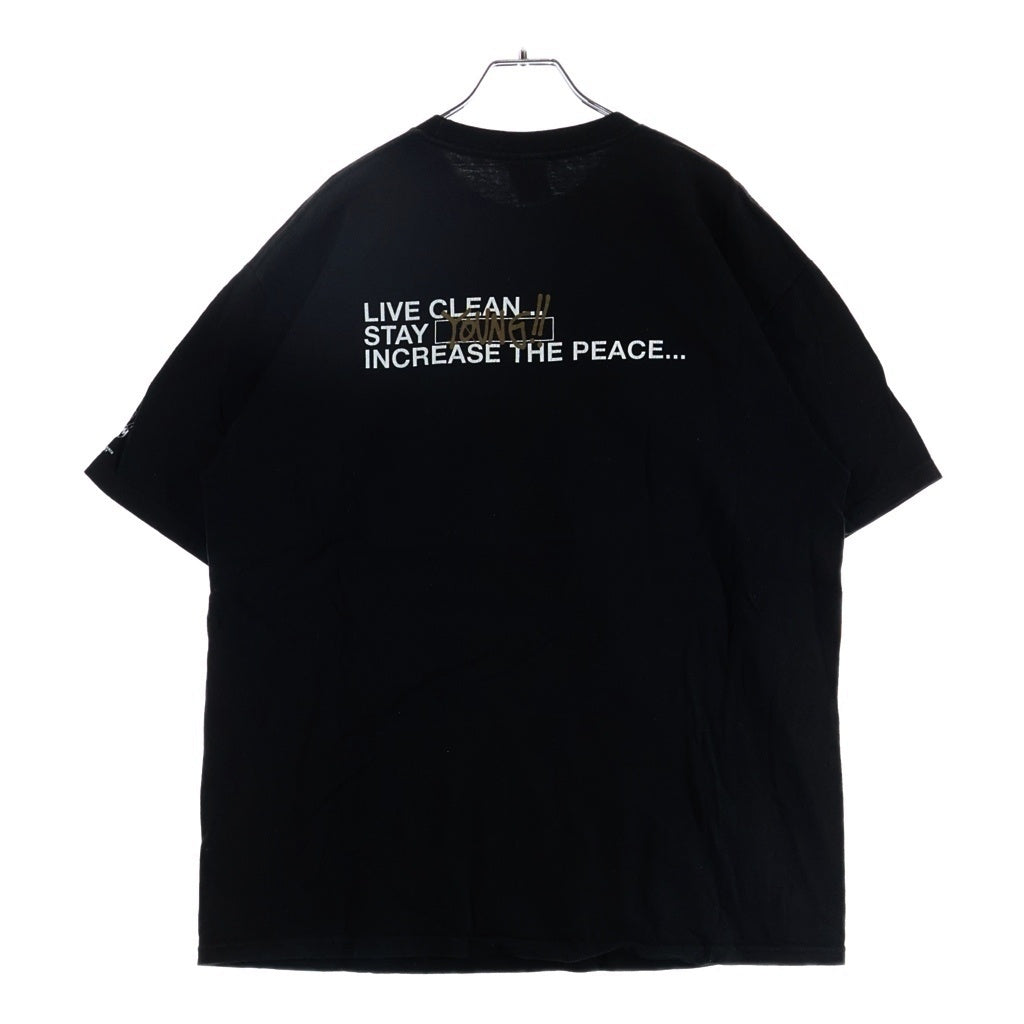 STUSSY(ステューシー) SHIBUYA PARCO Chapt 5th Anniversary Tee 渋谷パルコ店 5周年記念限定 グラフィックフォトプリント クルーネック 半袖Tシャツ カットソー ブラック