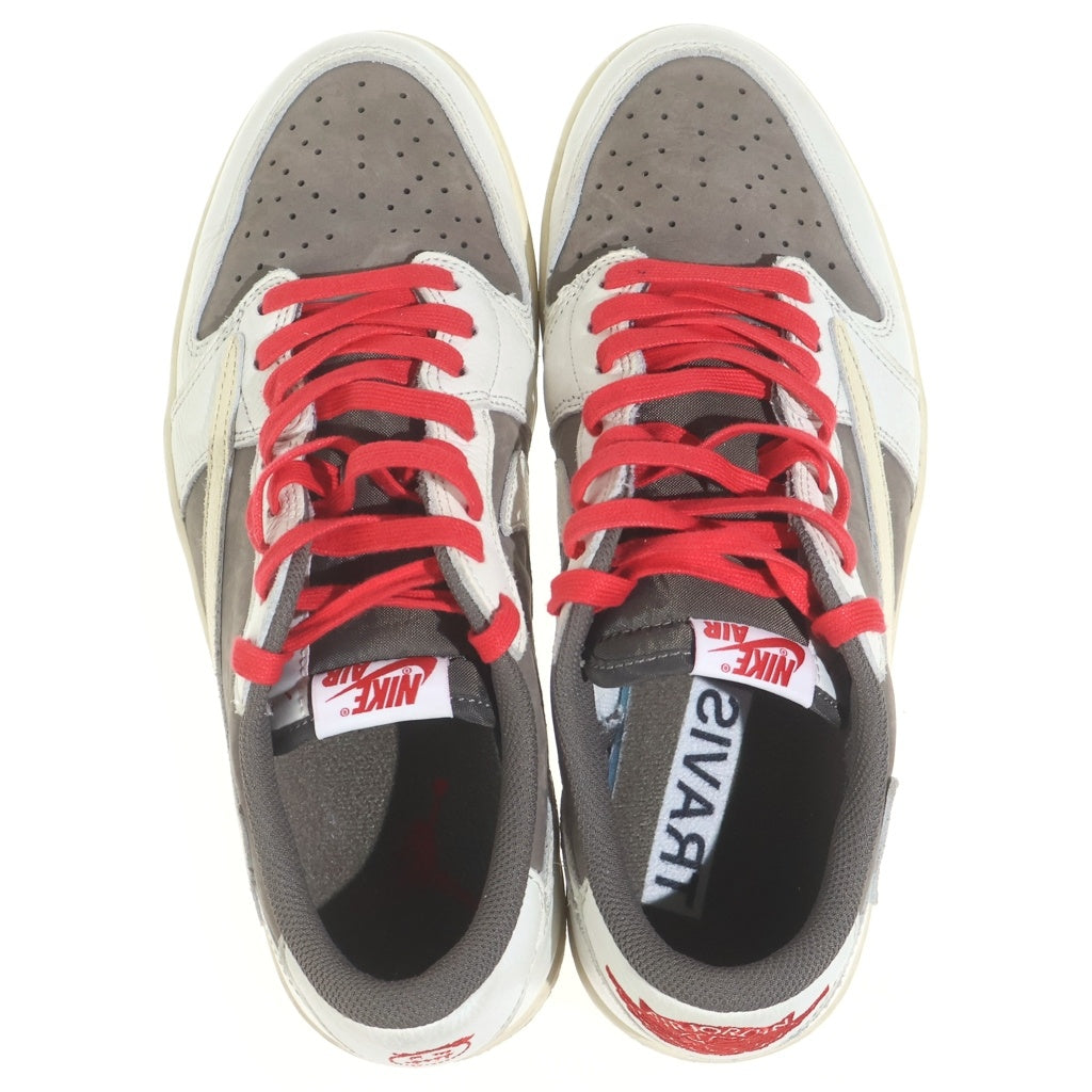 NIKE(ナイキ) ×TRAVIS SCOTT AIR JORDAN1 LOW OG SP トラヴィススコット エアジョーダン1 リバースモカ ローカットスニーカー ホワイト/ベージュ US11/29cm DM7866-162