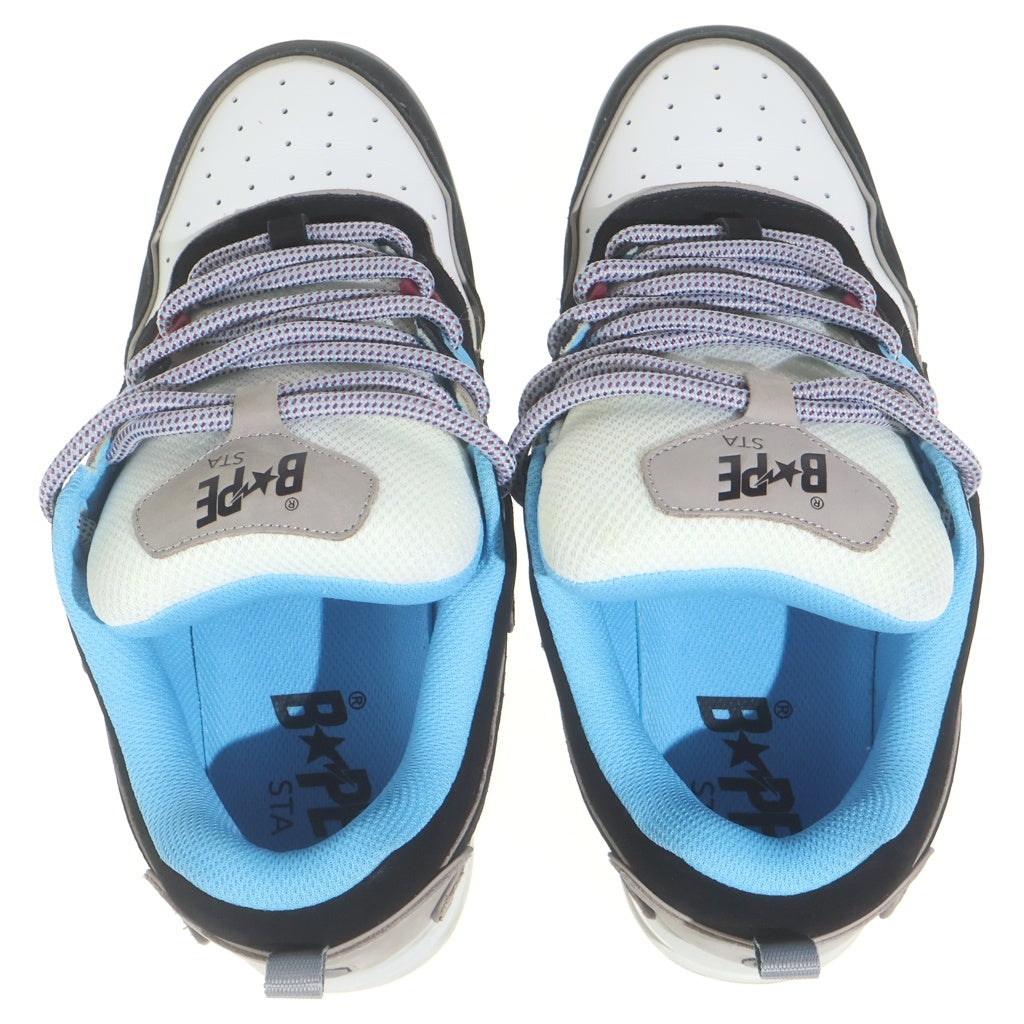 A BATHING APE(アベイシングエイプ) BAPE FLIP STA M1 ベイプ フリップスター ローカットスニーカー ホワイト/ブラック/ブルー US11/29cm 001FWK801321M