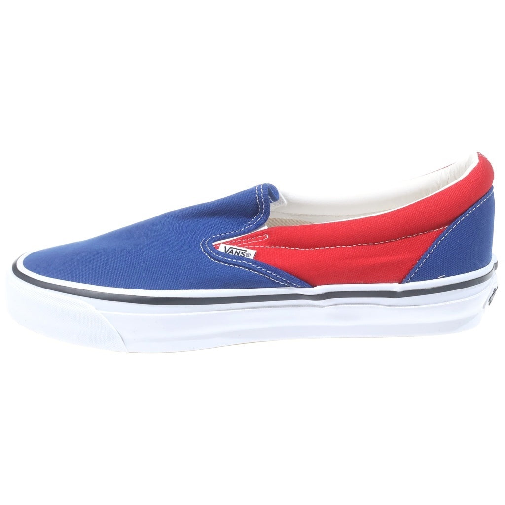 VANS(ヴァンズ) × ENGINEERED GARMENTS OTW CLASSIC SLIP-ON 98 エンジニアドガーメンツ クラシック スリッポン ローカットスニーカー ブルー/レッド US11/29cm VN000EBPZ11