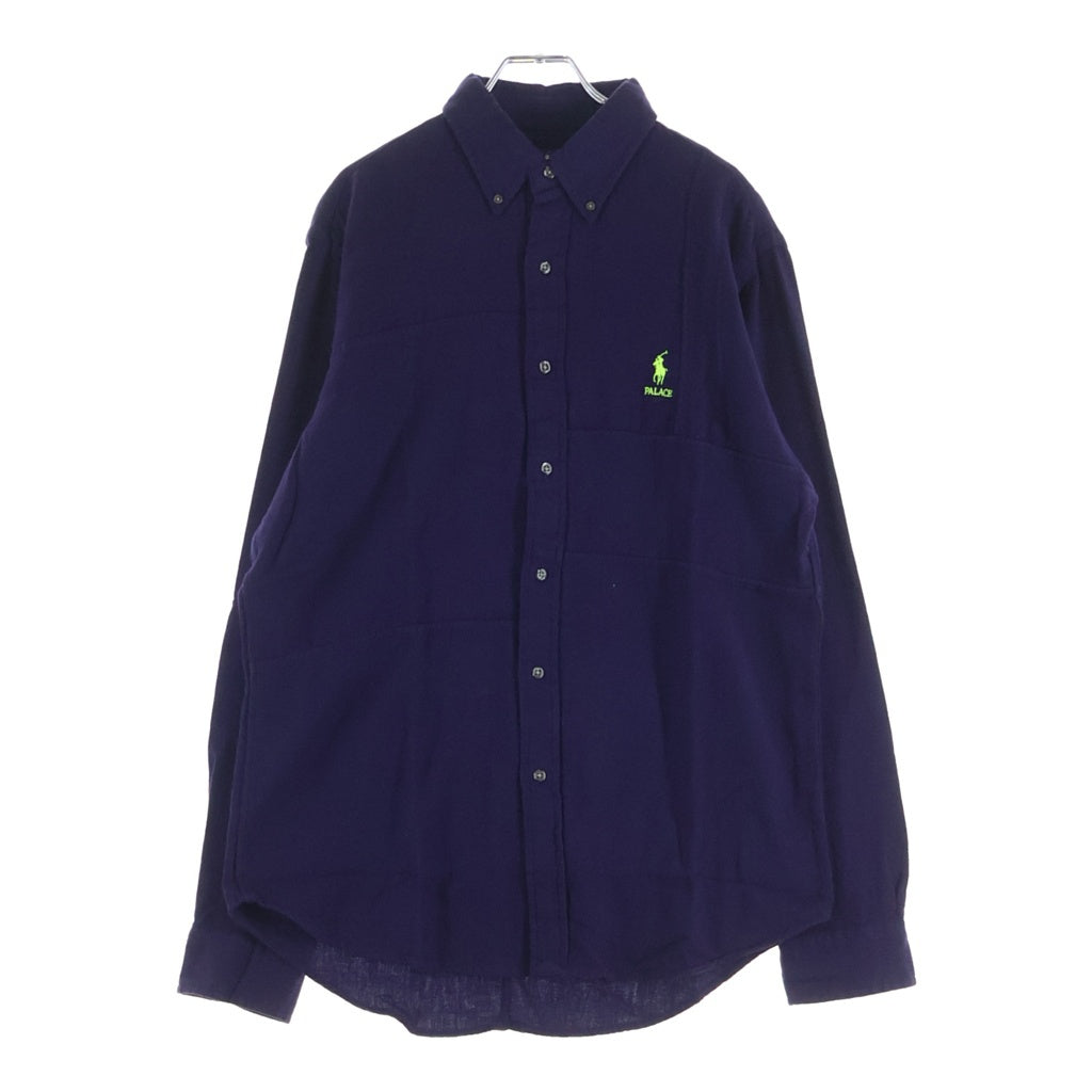 Palace Skateboards(パレススケートボーズ) × Polo Ralph Lauren B.D Shirts ポロラルフローレン フランネル ボタンダウン 長袖シャツ ネイビー