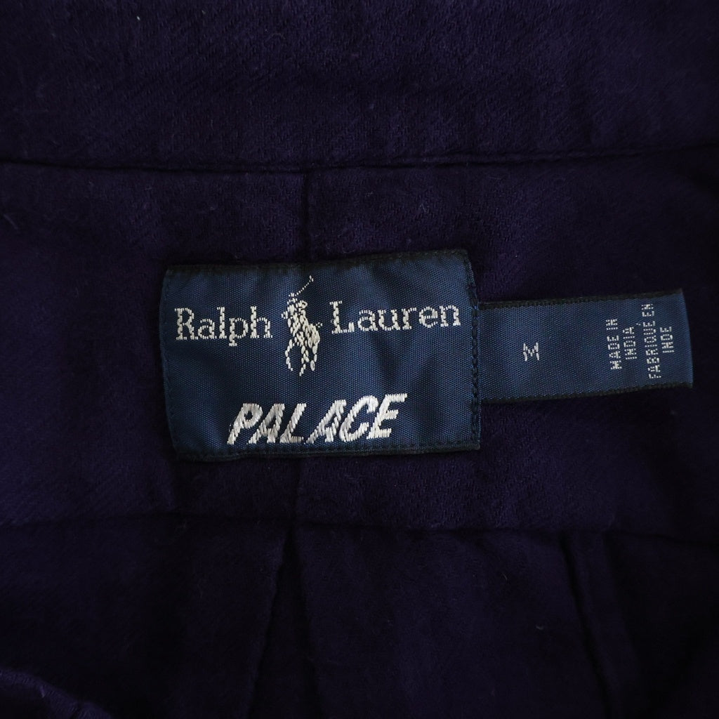 Palace Skateboards(パレススケートボーズ) × Polo Ralph Lauren B.D Shirts ポロラルフローレン フランネル ボタンダウン 長袖シャツ ネイビー