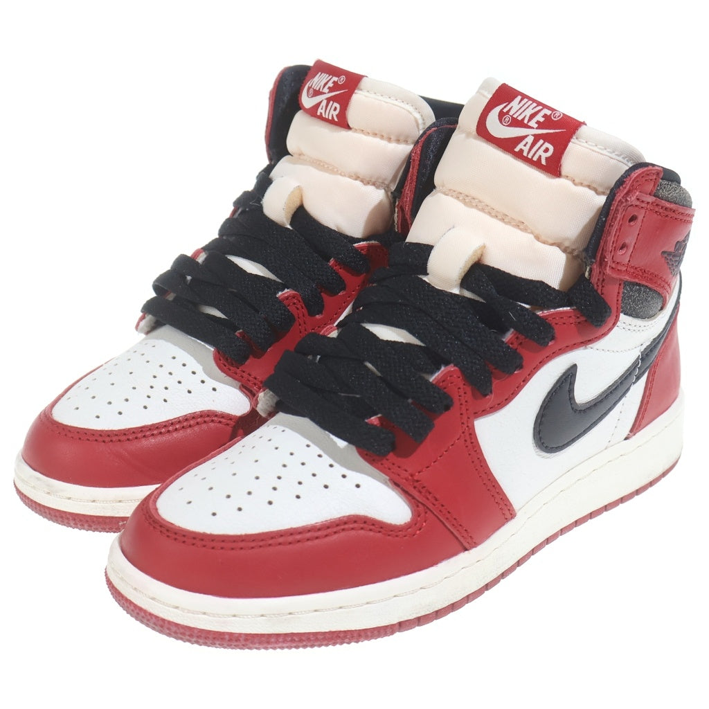 NIKE(ナイキ) GS Air Jordan 1 GS エアジョーダン1 OG ロスト & ファウンド/シカゴ ハイカットスニーカー レッド US3.5Y/22.5cm FD1437-612 レディース