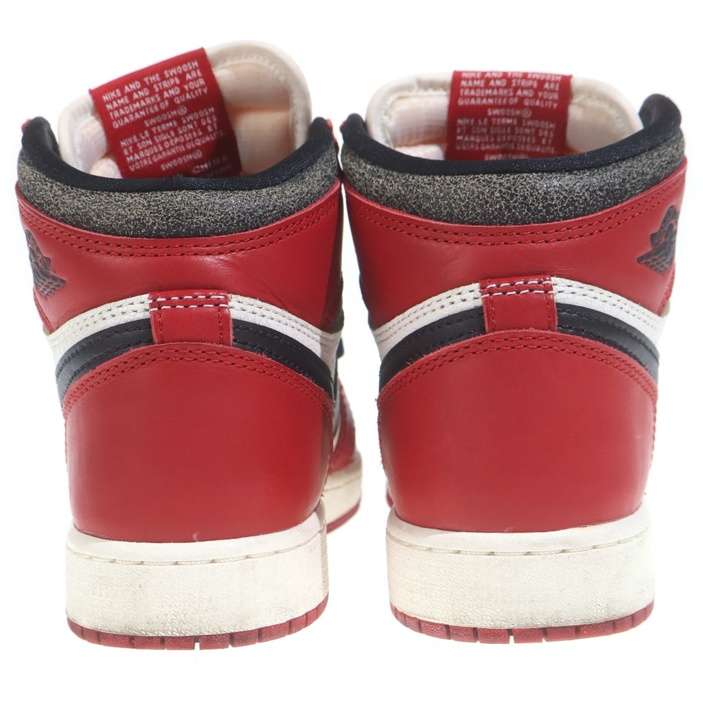 NIKE(ナイキ) GS Air Jordan 1 GS エアジョーダン1 OG ロスト & ファウンド/シカゴ ハイカットスニーカー レッド US3.5Y/22.5cm FD1437-612 レディース