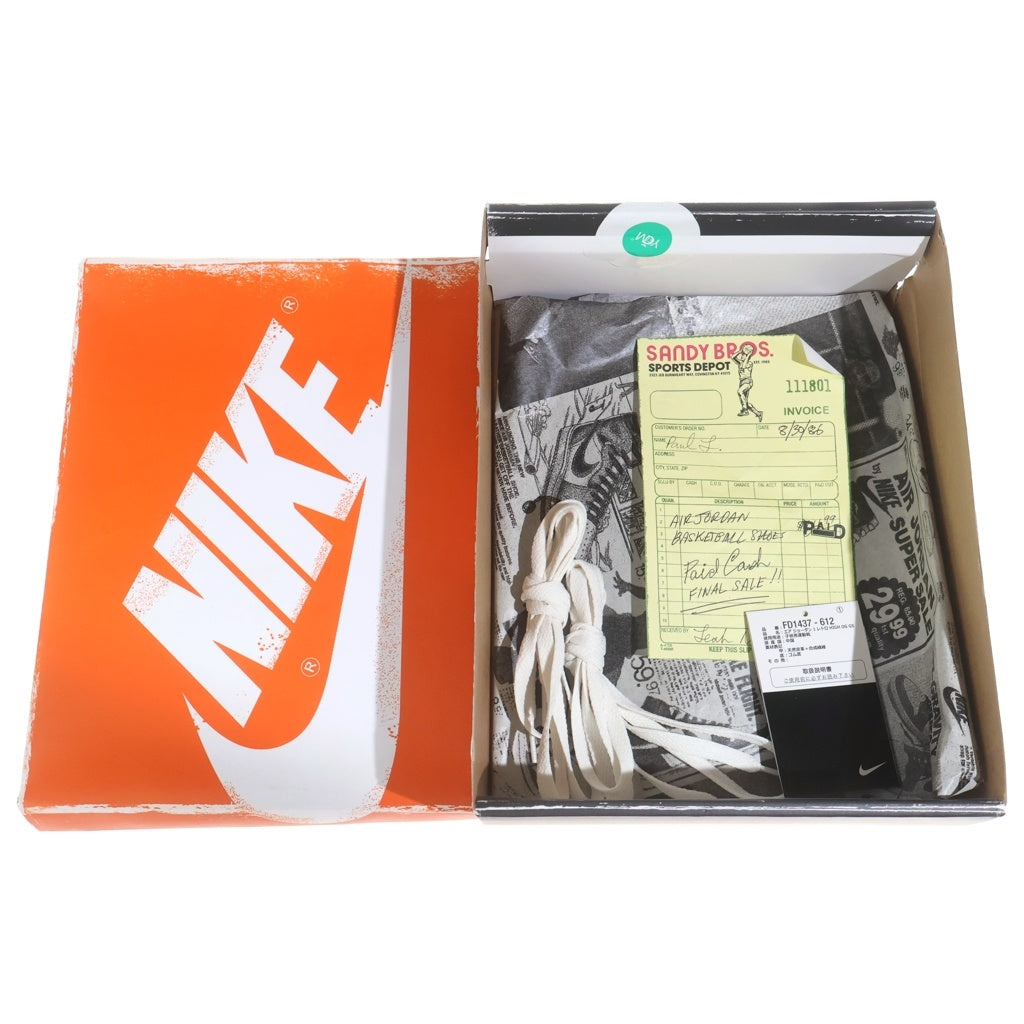 NIKE(ナイキ) GS Air Jordan 1 GS エアジョーダン1 OG ロスト & ファウンド/シカゴ ハイカットスニーカー レッド US3.5Y/22.5cm FD1437-612 レディース