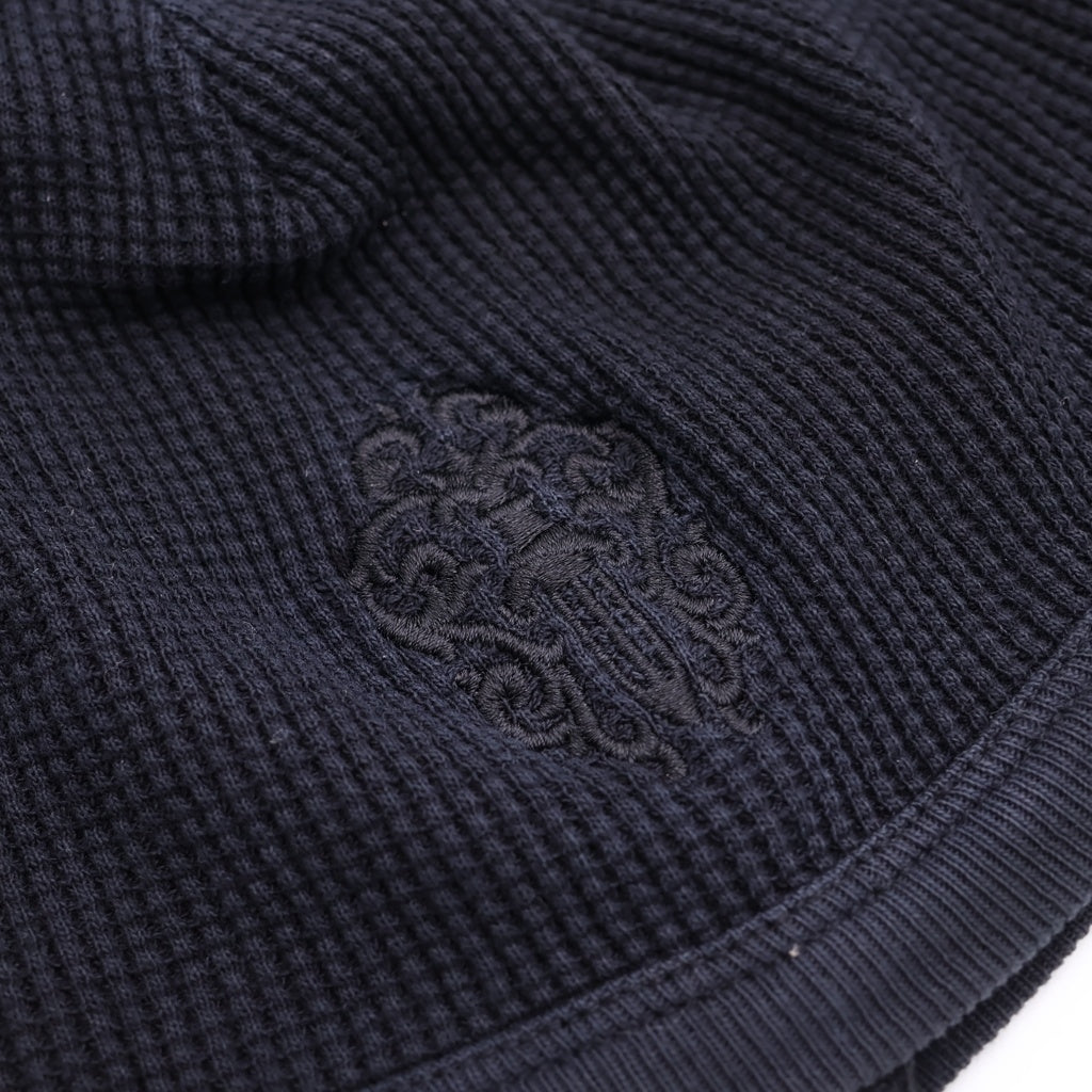 CHROME HEARTS(クロムハーツ) OLD VINE DAGGER THERMAL BEANIE オールド ヴァインダガー刺繍 サーマルビーニー ニット帽 ブラック