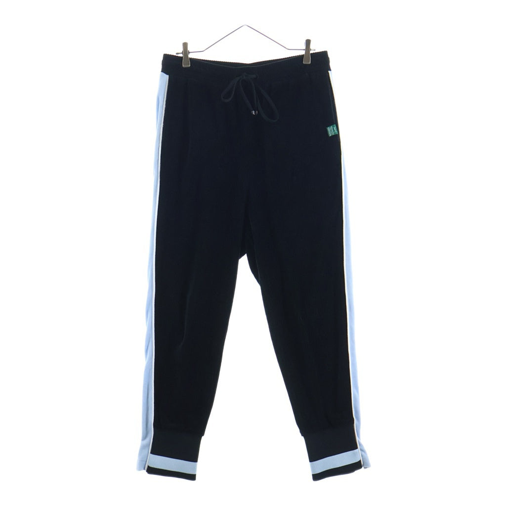 MAISON MIHARAYASUHIRO(メゾンミハラヤスヒロ) 22AW ロングワッペン コーデュロイ サイドライン スウェットパンツ ブラック A03PT663