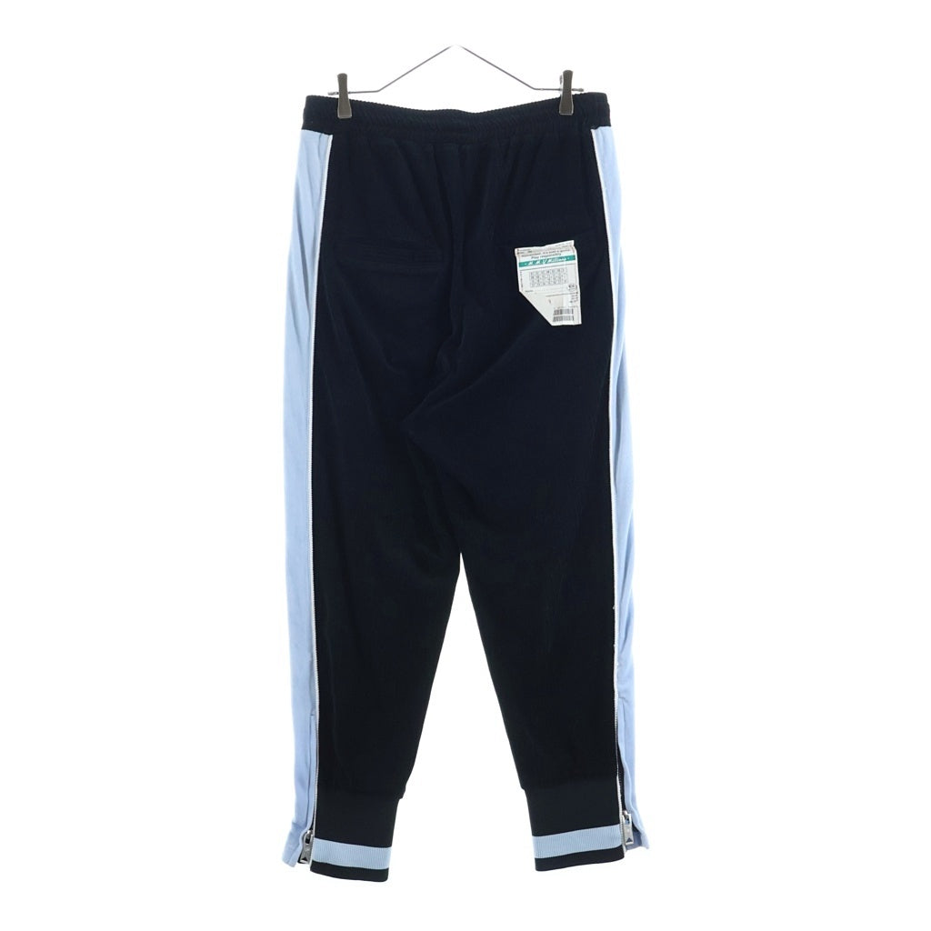 MAISON MIHARAYASUHIRO(メゾンミハラヤスヒロ) 22AW ロングワッペン コーデュロイ サイドライン スウェットパンツ ブラック A03PT663