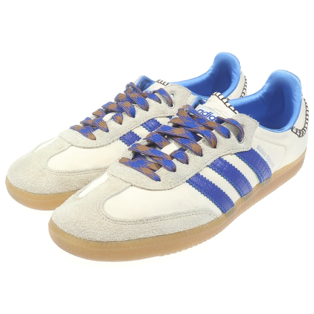 adidas(アディダス) ×Wales Bonner Nylon Samba ウェールズボナー ナイロンサンバ ローカットスニーカー ベージュ/ブルー US9.5/27.5cm IH7756