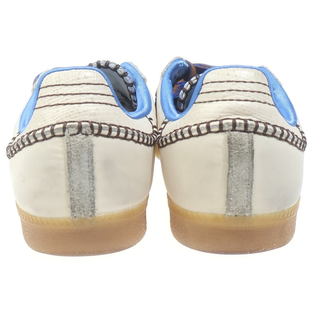 adidas(アディダス) ×Wales Bonner Nylon Samba ウェールズボナー ナイロンサンバ ローカットスニーカー ベージュ/ブルー US9.5/27.5cm IH7756