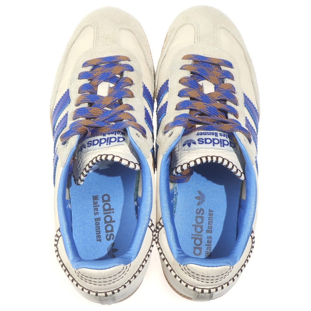 adidas(アディダス) ×Wales Bonner Nylon Samba ウェールズボナー ナイロンサンバ ローカットスニーカー ベージュ/ブルー US9.5/27.5cm IH7756