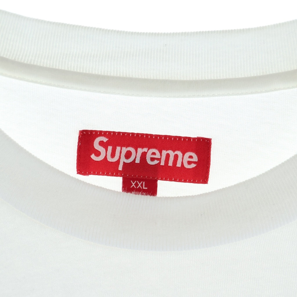 SUPREME(シュプリーム) 26SS Small Box Logo スモールボックスロゴ クルーネック ロングスリーブ カットソー ホワイト