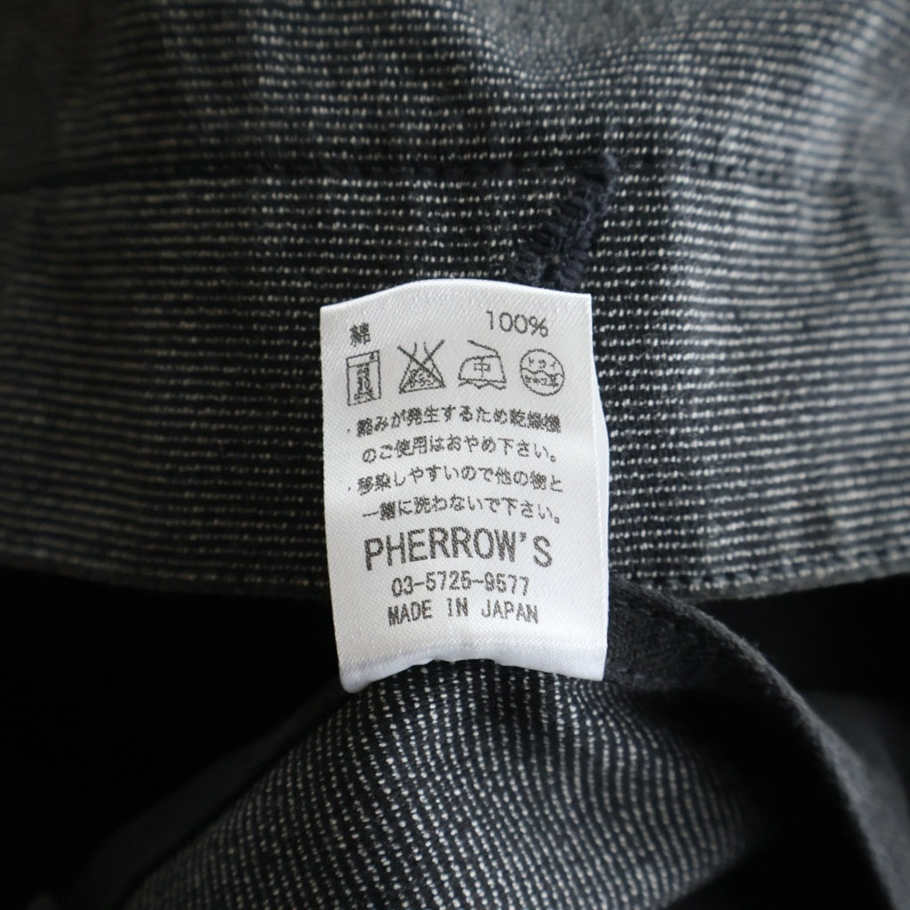 PHERROW'S(フェローズ) Coveralls Jacket カバーオール ジャケット ブラック