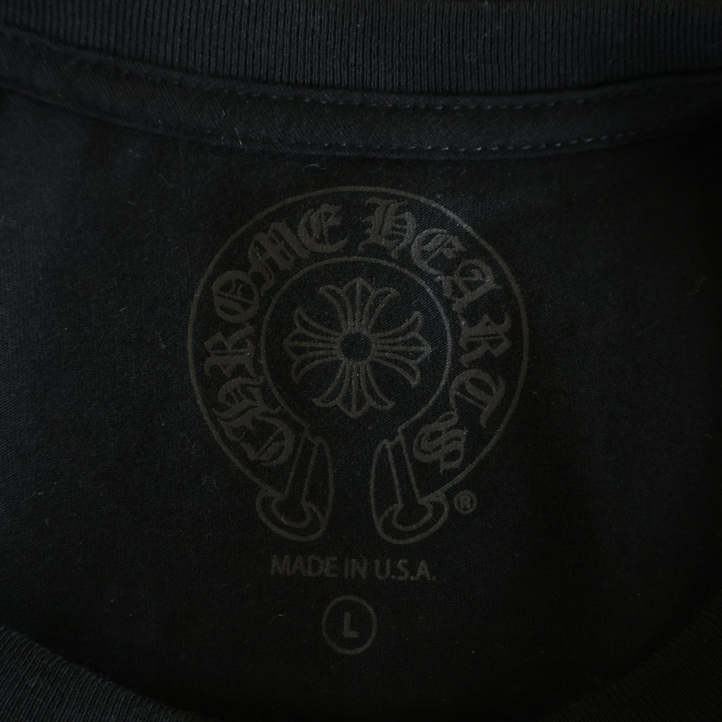 CHROME HEARTS(クロムハーツ) FOTI S/S Tee フォティ ハリスティータ バックスクロールラベル 両面プリント 半袖 Tシャツ カットソー ブラック
