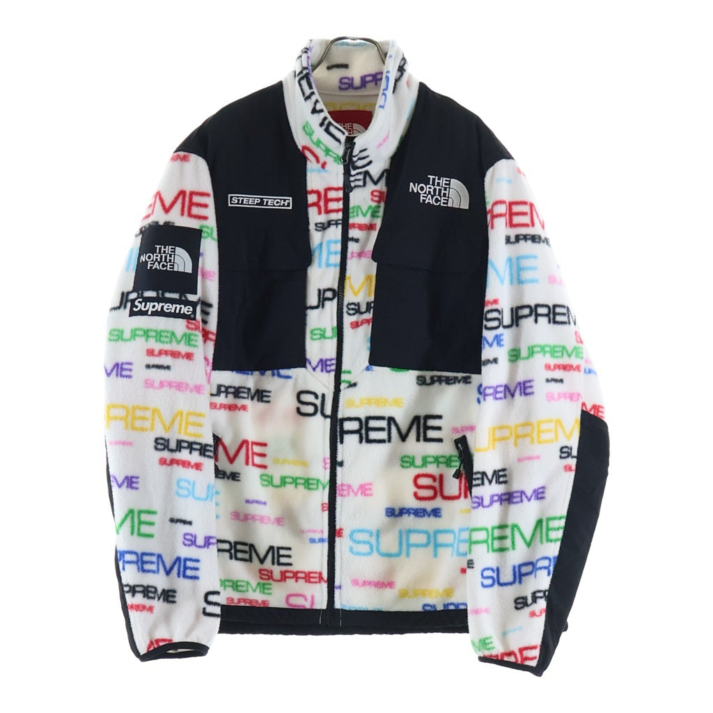 SUPREME(シュプリーム) 21AW ×THE NORTH FACE Steep Tech Fleece Jacket ステップテックフリースジャケット ロゴ総柄 ブルゾン マルチ NA52101I