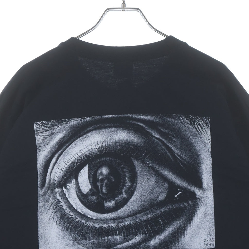 SUPREME(シュプリーム) 17SS × M.C Escher Eye L/S Tee マウリッツ・コルネリス・エッシャー アイプリント クルーネック 長袖Tシャツ カットソー ブラック