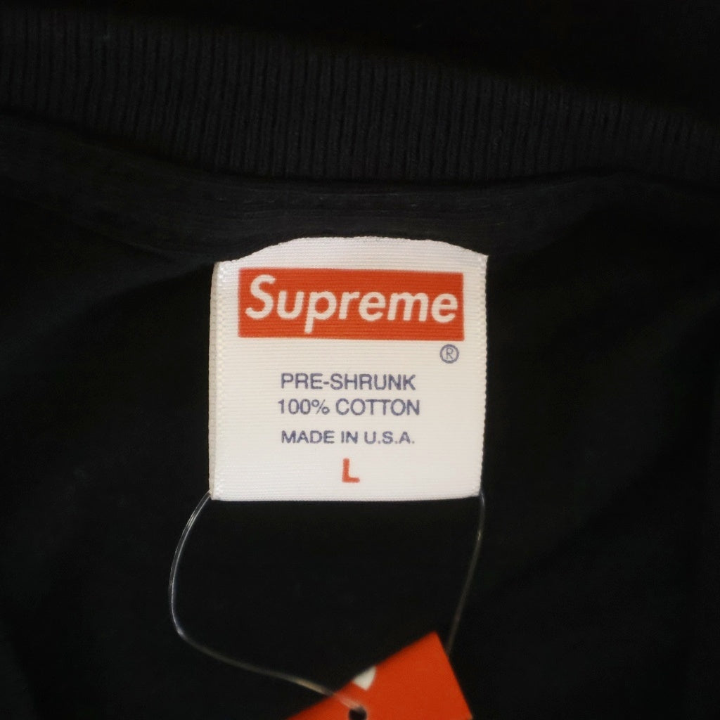 SUPREME(シュプリーム) 17SS × M.C Escher Eye L/S Tee マウリッツ・コルネリス・エッシャー アイプリント クルーネック 長袖Tシャツ カットソー ブラック
