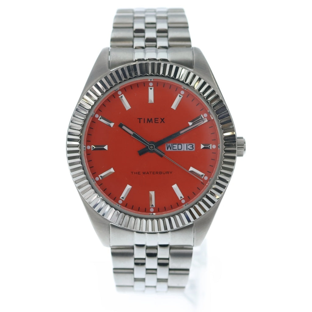 TIMEX(タイメックス) Waterbury Legacy ウォーターベリー レガシー オレンジ/シルバー TW2V17900