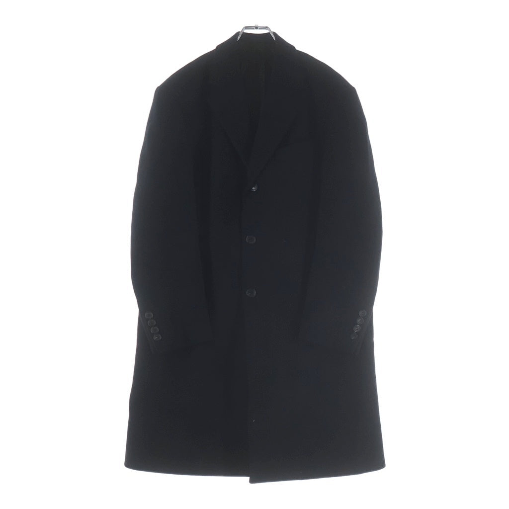 PRADA(プラダ) Wool Chesterfield Coat ウールチェスターコート ブラック PT8084