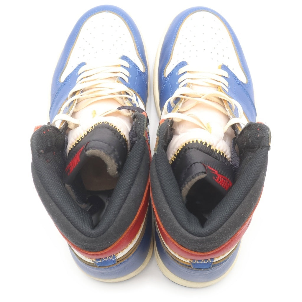 NIKE(ナイキ) ×UNION AIR JORDAN 1 RETRO HI NRG ユニオン エアジョーダン1 レトロ ハイカットスニーカー ホワイト/ブルー/レッド US11/29cm BV1300-146