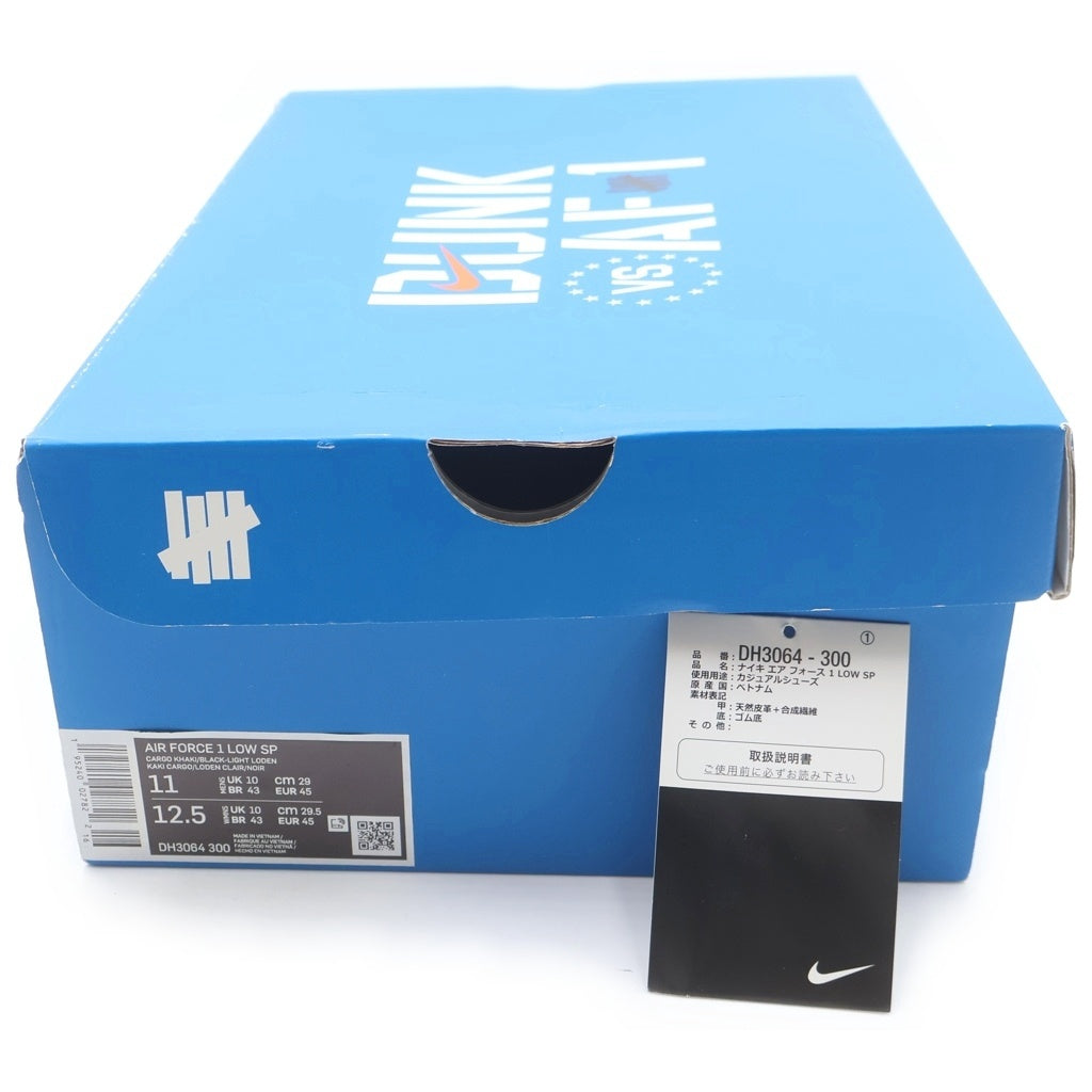 NIKE(ナイキ) ×UNDEFEATED AIR FORCE 1 LOW SP アンディフィーテッド エアフォース1 ローカットスニーカー カーキ US11/29cm DH3064-300