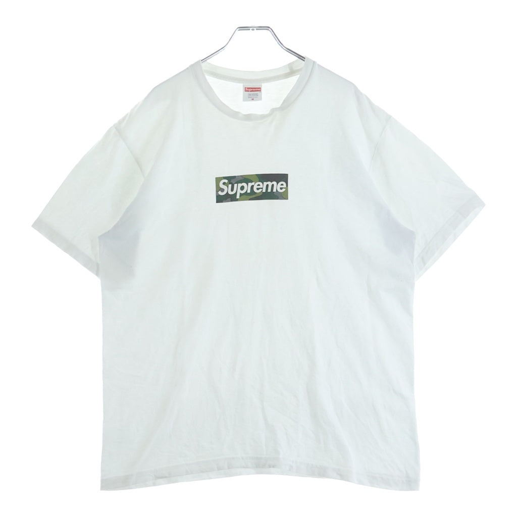 SUPREME(シュプリーム) 23AW Box Logo Tee Camo カモフラージュ 迷彩 ボックスロゴ クルーネック 半袖Tシャツ カットソー ホワイト