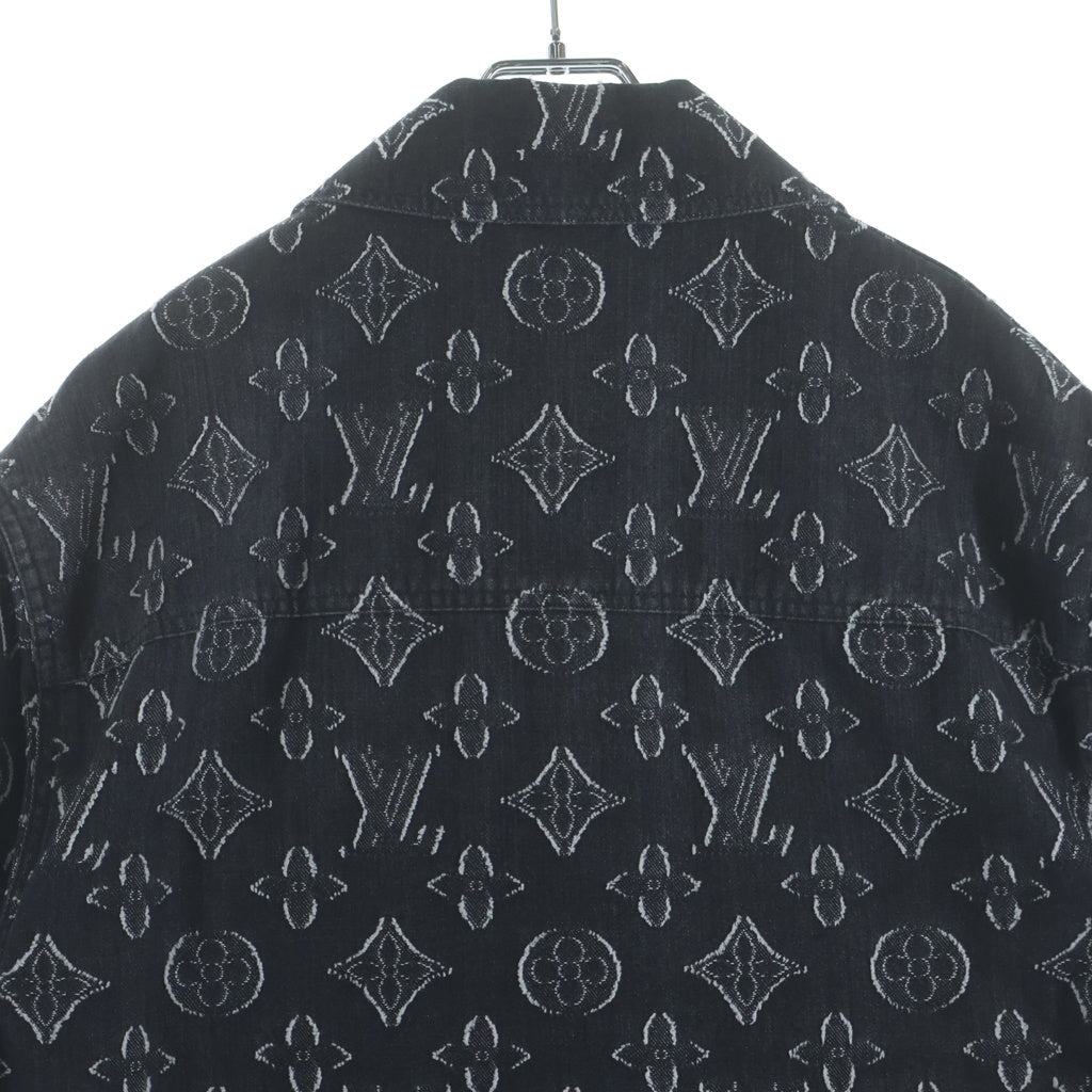 LOUIS VUITTON(ルイヴィトン) 23AW モノグラム ショートスリーブ シャンブレー 半袖シャツ ブラック RM232 ARS HPS73W