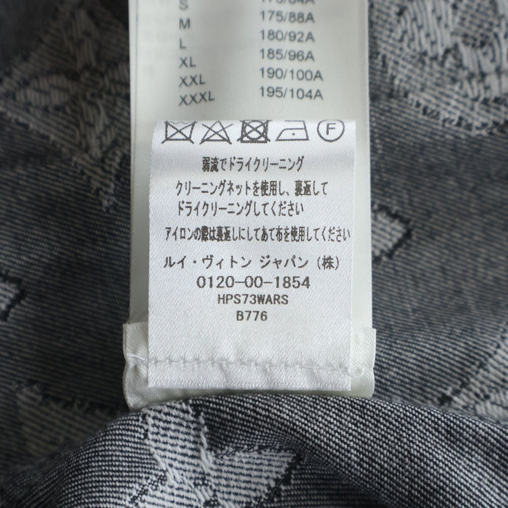 LOUIS VUITTON(ルイヴィトン) 23AW モノグラム ショートスリーブ シャンブレー 半袖シャツ ブラック RM232 ARS HPS73W