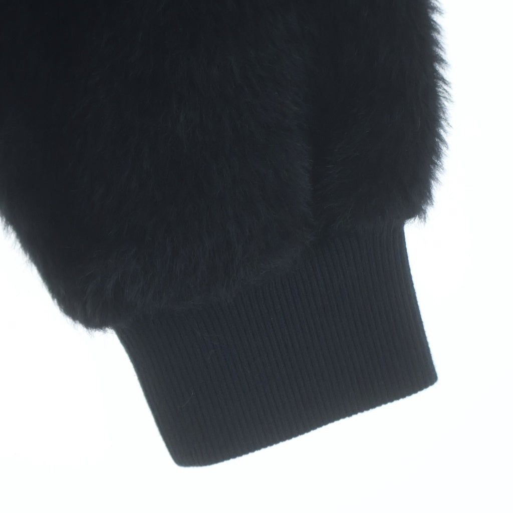 CELINE(セリーヌ) エディ期 スタッズロゴ アルパカ ウール混 プルオーバーパーカー ブラック 2Y988925R