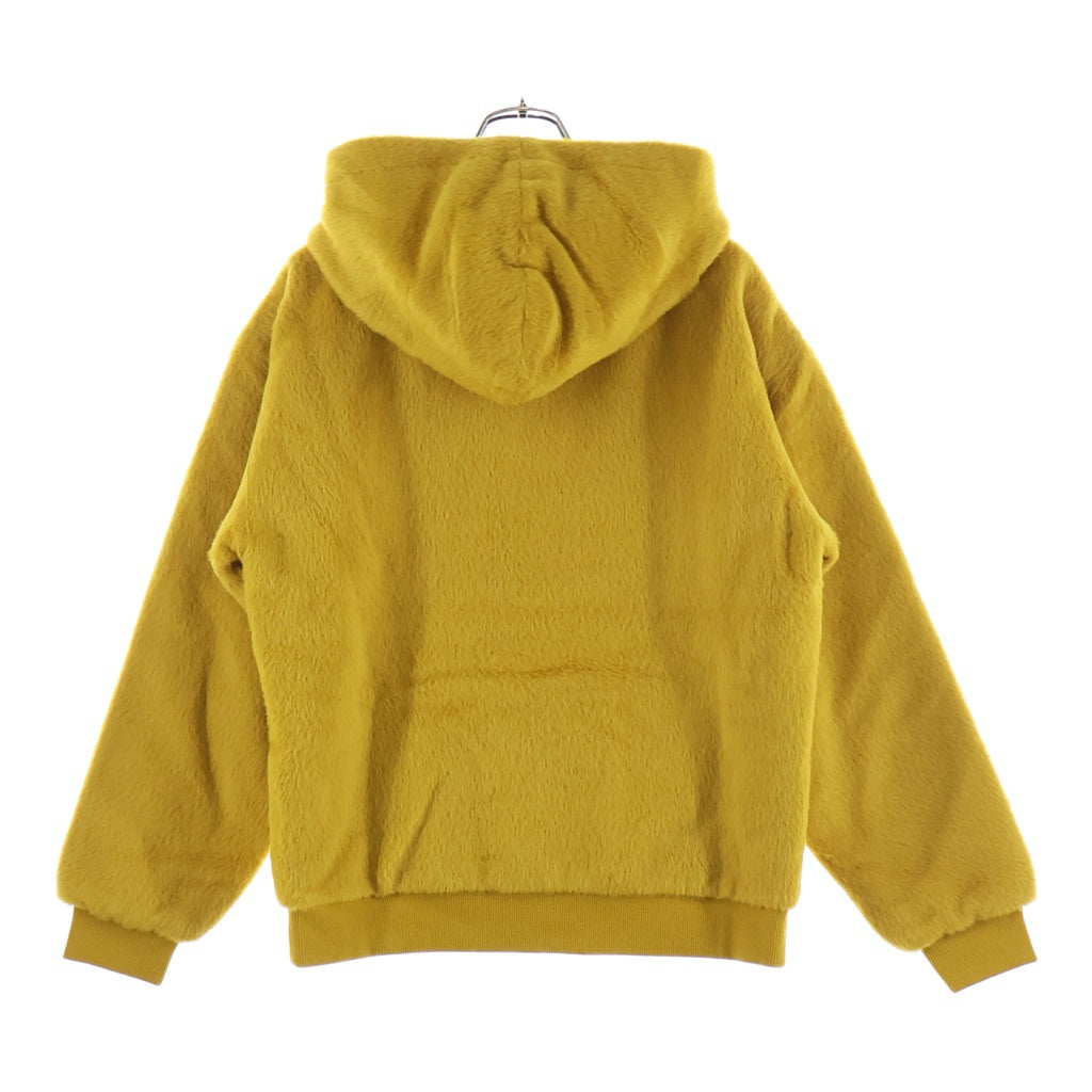 CELINE(セリーヌ) 22AW Fuzzy Wool Loose Hoodie ファジーウール プルオーバーパーカー 裏地キルティング イエロー 2Y964925R