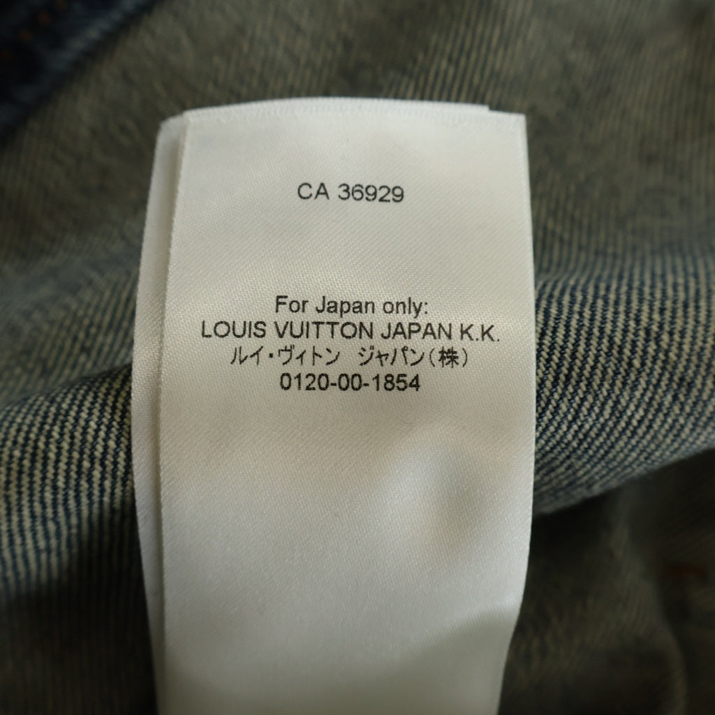 LOUIS VUITTON(ルイヴィトン) 23AW モノグラム ジップアップ ワークウェア デニムジャケット インディゴ RM232Q Y38 HPA46W